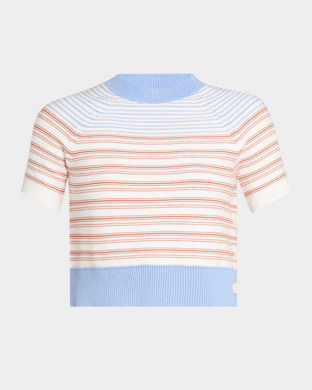 Case Short-Sleeve Striped Sweat